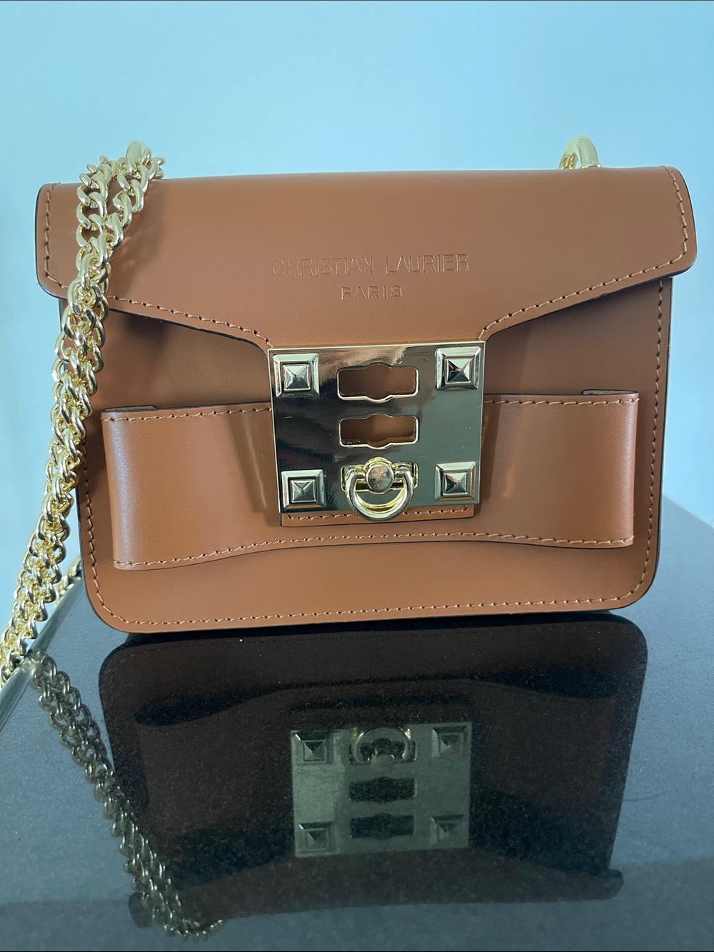 Christian Laurier Handbag - Brown Leather